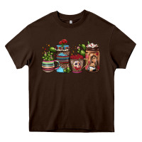 Chocolate Brown mexican coffee Heavy Core Tee - JahusDesignShop