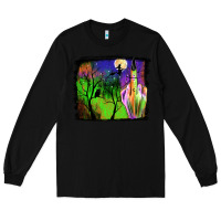 Black halloween background Long Sleeve Tee - JahusDesignShop