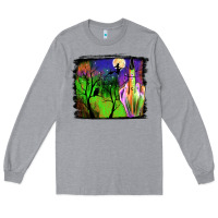 Heather Grey halloween background Long Sleeve Tee - JahusDesignShop