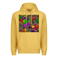 Antique Gold mardi gras hearts Premium Hoodie - CowGirlArtShop