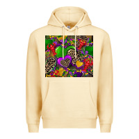 Pina Colada mardi gras hearts Premium Hoodie - CowGirlArtShop