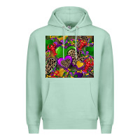 Seafoam mardi gras hearts Premium Hoodie - CowGirlArtShop