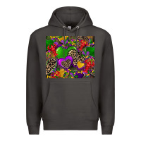 Smoke mardi gras hearts Premium Hoodie - CowGirlArtShop