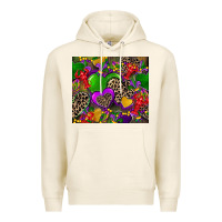 Tofu mardi gras hearts Premium Hoodie - CowGirlArtShop