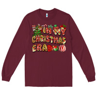 Burgundy in my christmas era Long Sleeve Tee - MaliasSmallBusiness