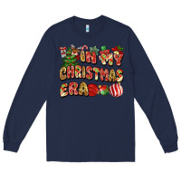 Navy in my christmas era Long Sleeve Tee - MaliasSmallBusiness