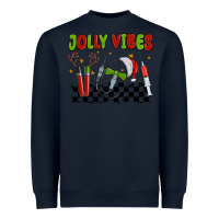 Navy jolly vibes Heavyweight Sweatshirt - MaliasSmallBusiness