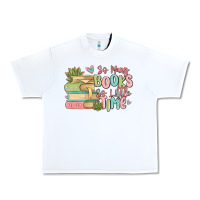 White so many books so little time Urban Heavy Tee - MaliasSmallBusiness