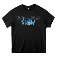 Black winter let it snow Heavy Core Tee - JahusDesignShop