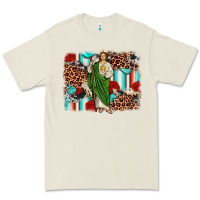 Bone san judas leopard cowhide background Premium Tee - JahusDesignShop