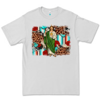 Dove Grey san judas leopard cowhide background Premium Tee - JahusDesignShop