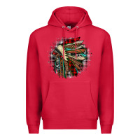 Cardinal indian headdress Premium Hoodie - JahusDesignShop