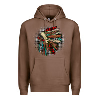 Chestnut indian headdress Premium Hoodie - JahusDesignShop