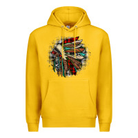 Lemon indian headdress Premium Hoodie - JahusDesignShop