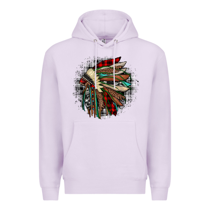 Indian Headdress Premium Hoodie by JahusDesignShop | Teevron