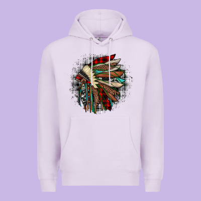 Indian Headdress Premium Hoodie Designed By Jahusdesignshop