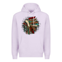Lilac indian headdress Premium Hoodie - JahusDesignShop
