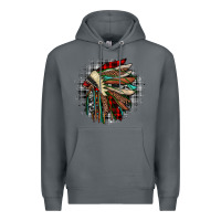 Rock indian headdress Premium Hoodie - JahusDesignShop