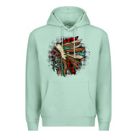 Seafoam indian headdress Premium Hoodie - JahusDesignShop