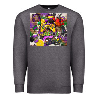 Charcoal Heather mardi gras gamer Premium Sweatshirt - CowGirlArtShop