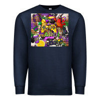 Navy mardi gras gamer Premium Sweatshirt - CowGirlArtShop