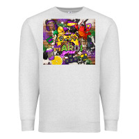 Oatmeal Heather mardi gras gamer Premium Sweatshirt - CowGirlArtShop