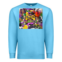 Ocean Blue mardi gras gamer Premium Sweatshirt - CowGirlArtShop