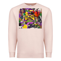 Pale Pink mardi gras gamer Premium Sweatshirt - CowGirlArtShop