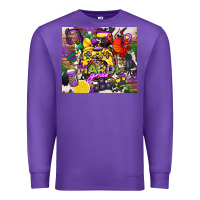 Purple mardi gras gamer Premium Sweatshirt - CowGirlArtShop