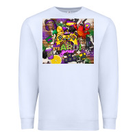 White mardi gras gamer Premium Sweatshirt - CowGirlArtShop