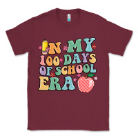 Burgundy in my 100 days of school era Classic Tee - MaliasSmallBusiness