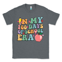 Charcoal Heather in my 100 days of school era Classic Tee - MaliasSmallBusiness