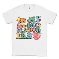 White in my 100 days of school era Classic Tee - MaliasSmallBusiness