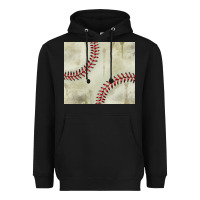 Black dirty baseball pattern Heavyweight Hoodie - TumblerDesignByShophia