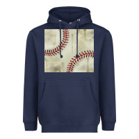 Navy dirty baseball pattern Heavyweight Hoodie - TumblerDesignByShophia