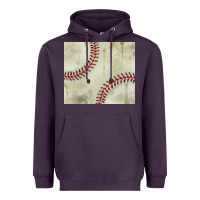 Plum dirty baseball pattern Heavyweight Hoodie - TumblerDesignByShophia