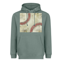 Sage dirty baseball pattern Heavyweight Hoodie - TumblerDesignByShophia