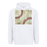 White dirty baseball pattern Heavyweight Hoodie - TumblerDesignByShophia