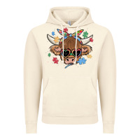 Vintage Artic autism awareness cow Vintage Hoodie - MaliasSmallBusiness