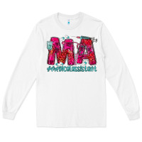 White medical assistant Long Sleeve Tee - MaliasSmallBusiness