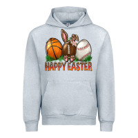 Heather Grey Happy Easter Sports Urban Hoodie - BundleAndBundleShop