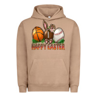 Pigment Burro Happy Easter Sports Urban Hoodie - BundleAndBundleShop