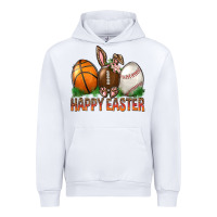 White Happy Easter Sports Urban Hoodie - BundleAndBundleShop