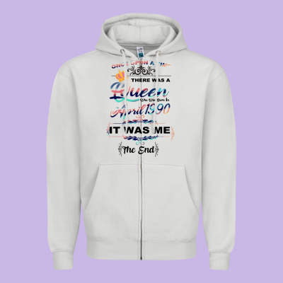 The Queen Reigning Since 1990 Zipper Hoodie Designed By Bettercallsaul