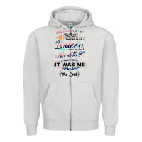 Dove Grey The Queen Reigning Since 1990 Zipper Hoodie - Bettercallsaul