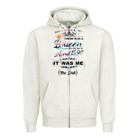 Oatmeal Heather The Queen Reigning Since 1990 Zipper Hoodie - Bettercallsaul