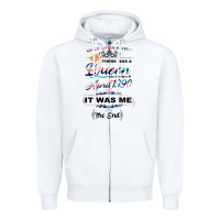 White The Queen Reigning Since 1990 Zipper Hoodie - Bettercallsaul