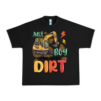Black just a boy who loves dirt Urban Heavy Tee - MaliasSmallBusiness