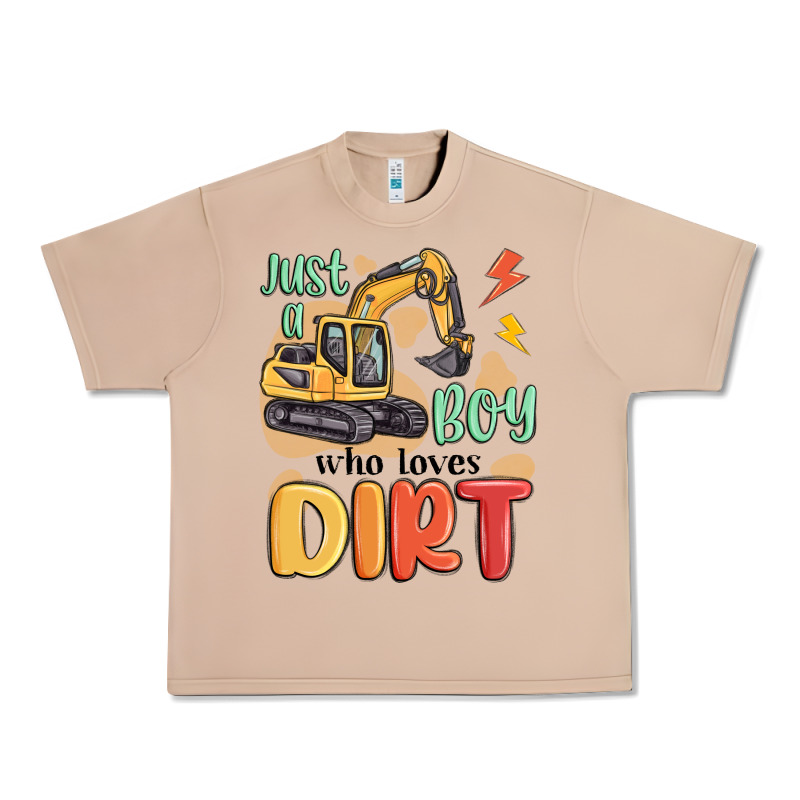 Just A Boy Who Loves Dirt Urban Heavy Tee by MaliasSmallBusiness | Teevron