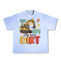 Grape Ice just a boy who loves dirt Urban Heavy Tee - MaliasSmallBusiness